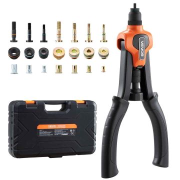 Niittimutterityökalu VEVOR DY-8805, 7 karaa ja 70 mutteria, oranssi/musta, 340 × 160 × 45 mm