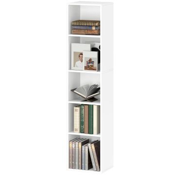 Kirjahylly, 5 lokeroa, 30 × 133,5 × 24 cm