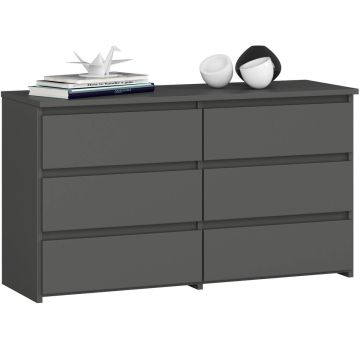 Lipasto CL100, 6 laatikkoa, harmaa, 100 × 57 × 35 cm