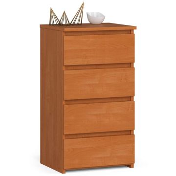 Комод CL4, 4 ящика, коричневый, 40 × 74 × 35 см