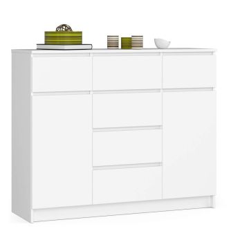 Lipasto NORE K120, 6 laatikkoa, valkoinen