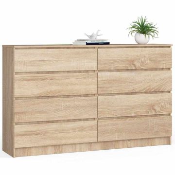Lipasto NORE K160 8 laatikolla, tammen värinen