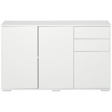 Lipasto Homcom 117x36x74cm, valkoinen