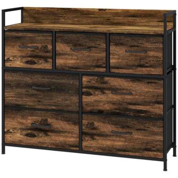 Lipasto Homcom 98x29x85cm, ruskea/musta väri