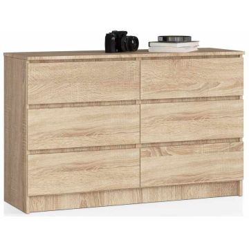 Lipasto NORE K140 6 laatikolla, tammen värinen