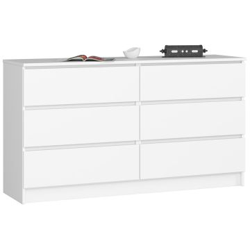 Lipasto NORE K140 6 laatikolla, valkoinen