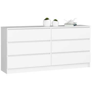 Lipasto NORE K160, 6 laatikkoa, valkoinen