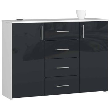 Lipasto NORE K45, valkoinen/harmaa