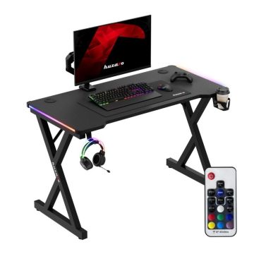 Tietokonepelipöytä Huzaro Hero 2.3 RGB, 131 × 11 × 77 cm