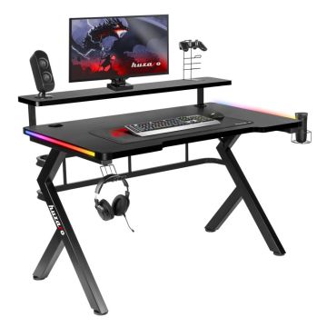 Pelipöytä Huzaro Hero 5.0 RGB, 131 × 11 × 77 cm