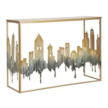 Console City, Gold, 110 × 81 × 38.5 cm
