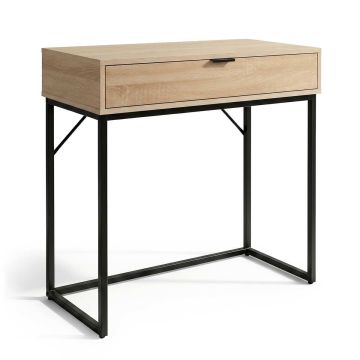Konsolipöytä MODENA, 1 laatikko, Musta, 80 × 80 × 35 cm