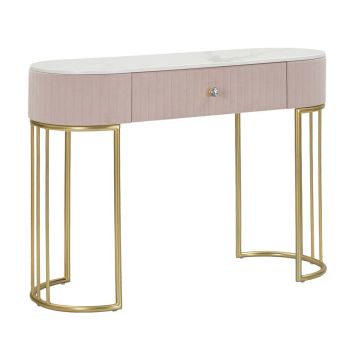 Console Montpellier, with drawer, Pink, 100 × 75 × 40 cm