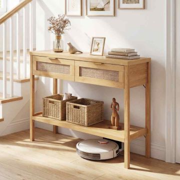 Console table, 2 drawers, 101.6 × 76.2 × 35.6 cm