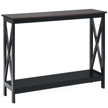 Console table, with open shelf, Brown, 100.3 × 30.5 × 80 cm
