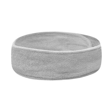 Косметическая повязка на голову ACTIVESHOP, Серая, 6,5 × 63 см