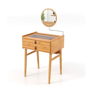 Vanity table, 2 drawers, 59.69 × 124.46 × 46.99 cm