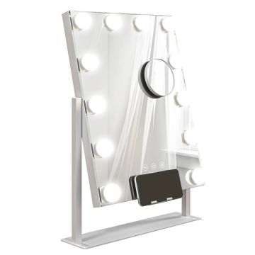 Косметическое зеркало, 12 LED, 36,5 × 45,5 × 8,5 см