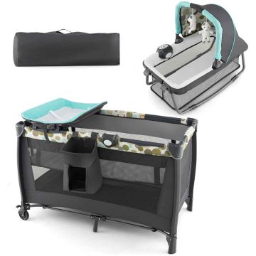 Baby Playpen, 4 in 1, 125 × 65 × 116 cm