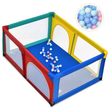 Baby Playpen, 50 Balls, 120 × 190 × 70 cm