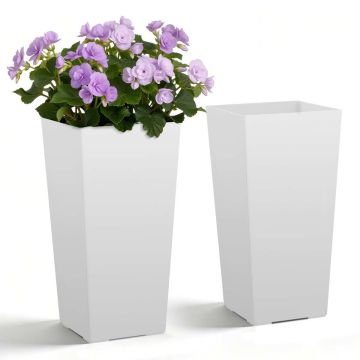 Kartiomaiset ruukut VEVOR F3055W-WT, 2 kpl, Valkoinen, 30 × 55 cm