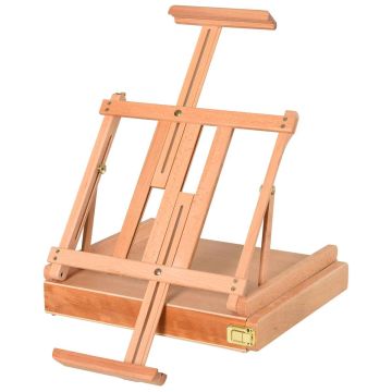 Matkalaukkumallinen maalausteline, 42 × 36 × 12,5 cm