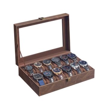 Kellorasia SONGMICS JWB120, 12 lokeroa, ruskea, 20,2 × 30,2 × 7,8 cm