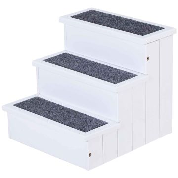 Lemmikkiportaat, 3 askelmaa, 40,5 × 38 × 44,5 cm