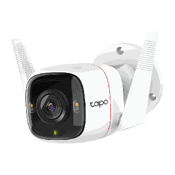 Ulkokäyttöön tarkoitettu Wi-Fi-valvontakamera TP-Link Tapo C320WS, 90 × 190 × 200 mm