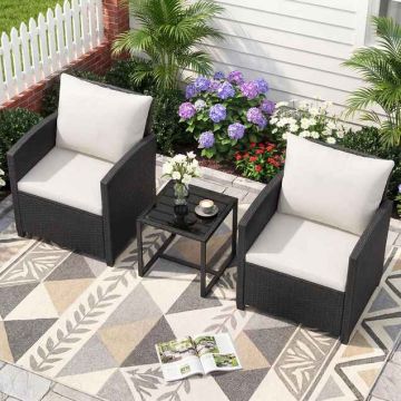 Outdoor furniture set, 3 pieces