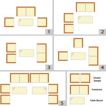 Outdoor furniture set, 4 pieces, Brown/Grey