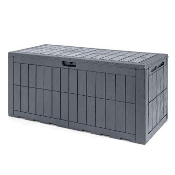 Outdoor storage box, 120 gallons, 132.08 × 63.5 × 60.96 cm