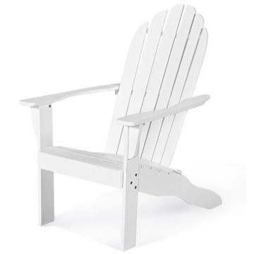Adirondack Outdoor Chair, White, 88.9 × 68.6 × 102.87 cm