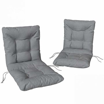 Ulkotuolien istuintyynyt, 2 kpl, 120 × 50 × 8 cm