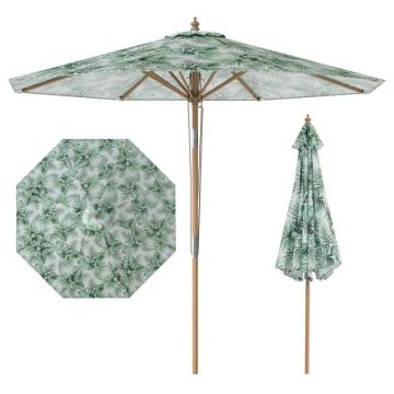 Outdoor umbrella, 8 ribs, Green, 270 × 270 × 254 cm