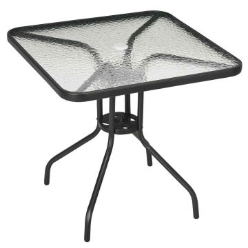 Ulkopöytä Outsunny 76x76x72cm., musta