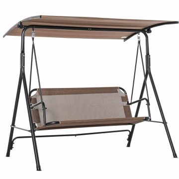 Ulkokeinu Outsunny 172x119x155cm., ruskea/musta