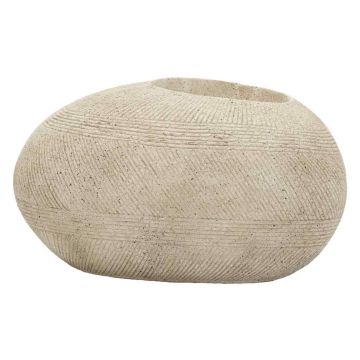 Stone outdoor planter, 54.5 × 30 × 42.5 cm