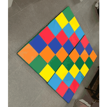 Play mat, 2-piece, multi-colored, 144 × 144 × 3.5 cm