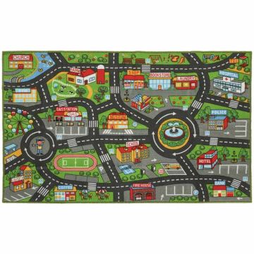 Vauvan kehitysmatto Aosom 431-091V00MX, Harmaa, 160 × 100 × 0,5 cm