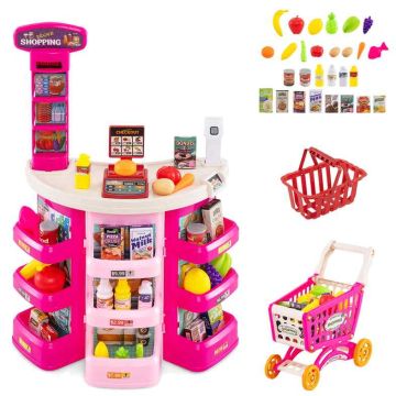 Educational toy - grocery store set, 76 accessories, 48 ​​× 78 × 24 cm