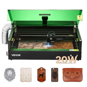 Laserkaiverrus- ja leikkuulaite VEVOR P3 Pro, 20 W, 500 × 320 mm