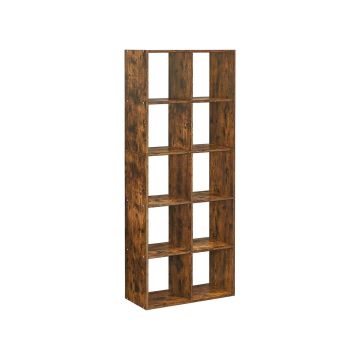 Полка 30x65,5x161,5см., коричневая
