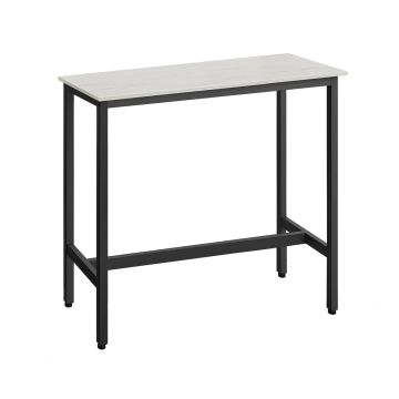 Барный стол 40x100x90см., белый/черный