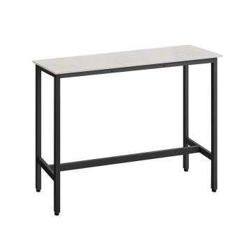 Барный стол 40x120x90см., белый/черный