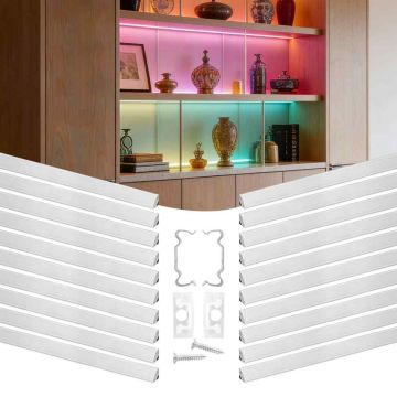 LED-алюминиевый профиль VEVOR, 20 шт