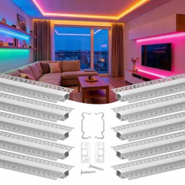 LED-канал VEVOR ft6.6-10, 10 шт, 200 × 2 м