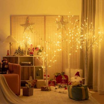 LED-joulukuusivalaisin, 48 LED-valoa, Valkoinen