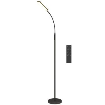 LED-lattiavalaisin, 5 valaistustilaa, Musta, Ø22 × 175 cm