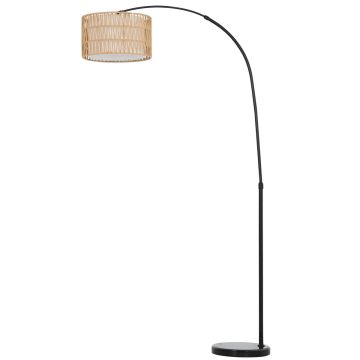 LED-lattiavalaisin, kaksikerroksinen, Musta/ruskea/valkoinen, 93 × 144–175 × 34 cm